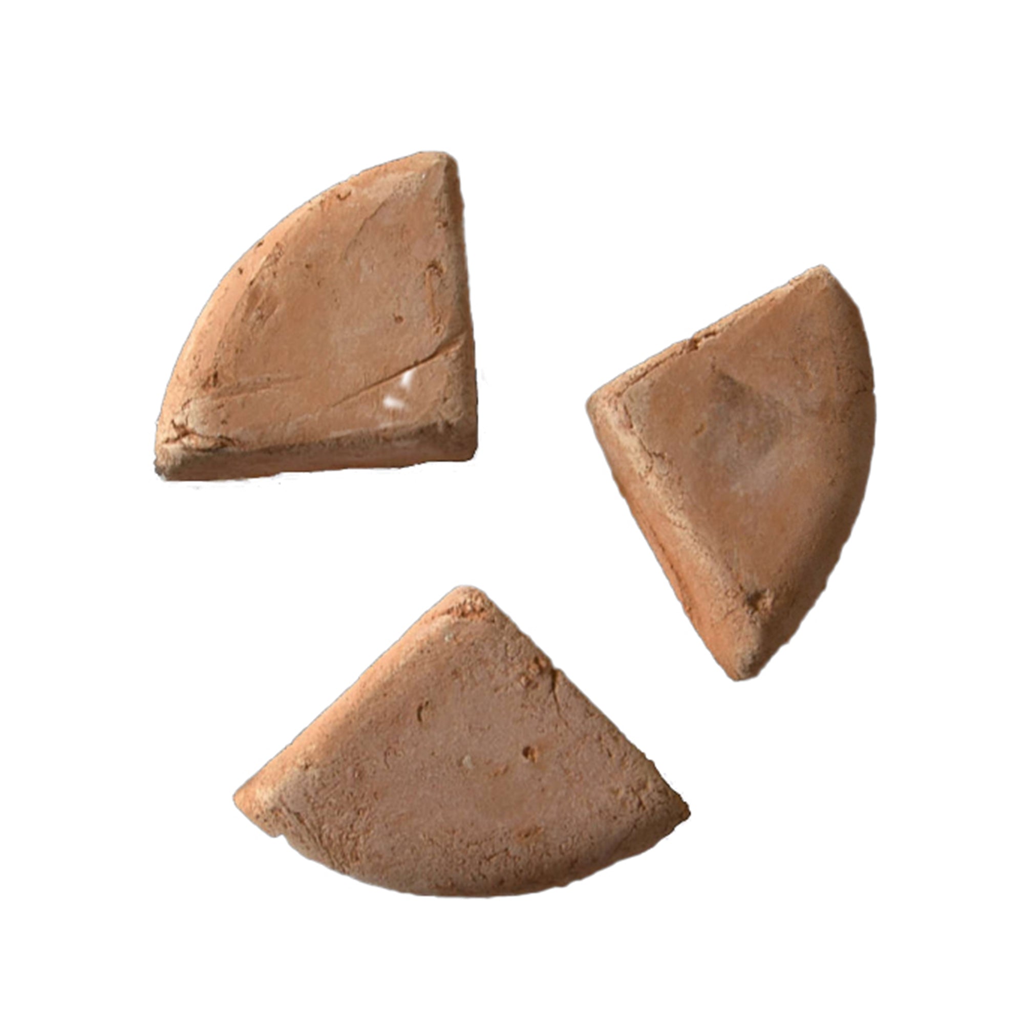 Set of three feet Cretan Terracotta