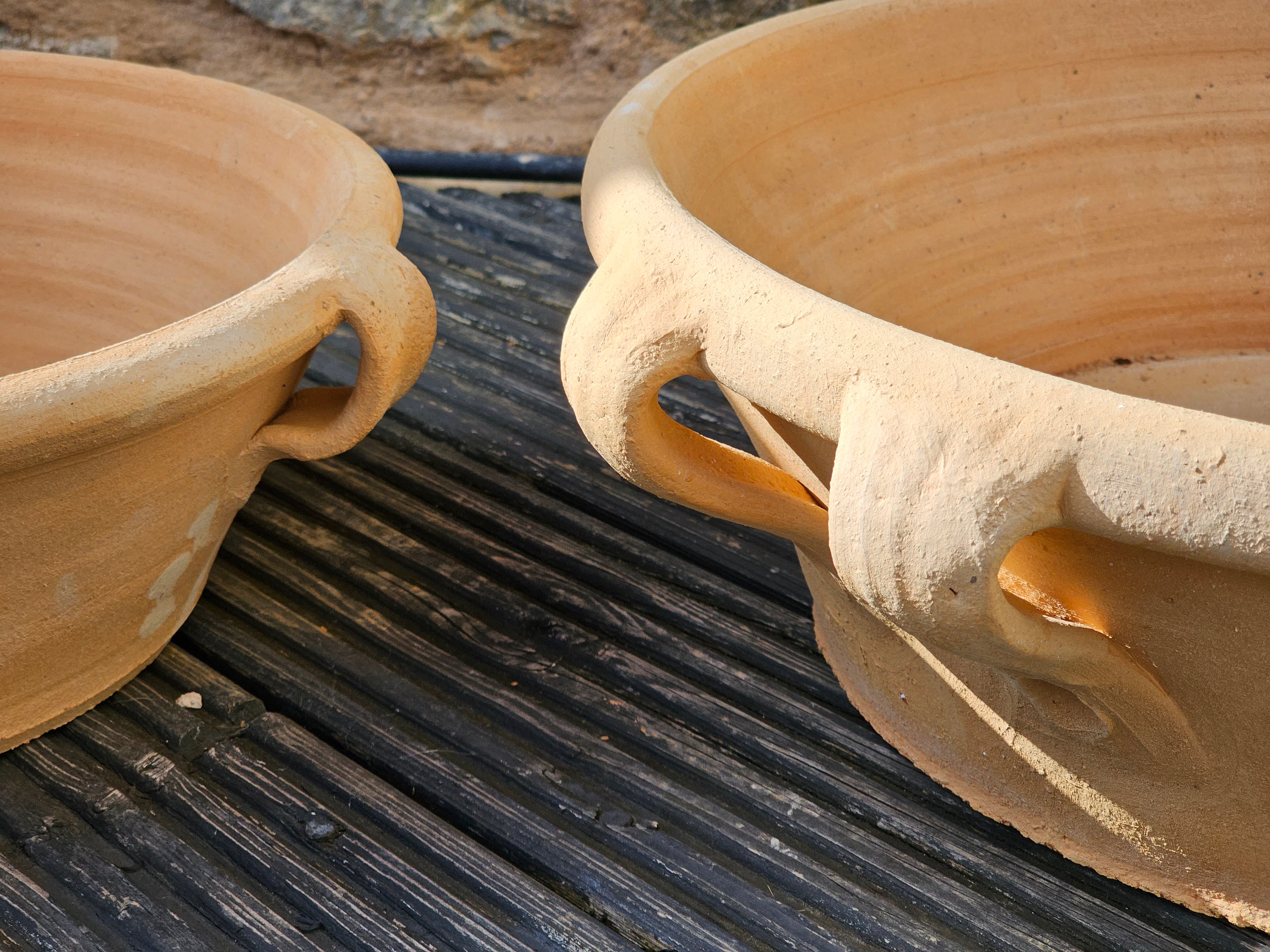 Close up of Lekanida Terracotta Pot